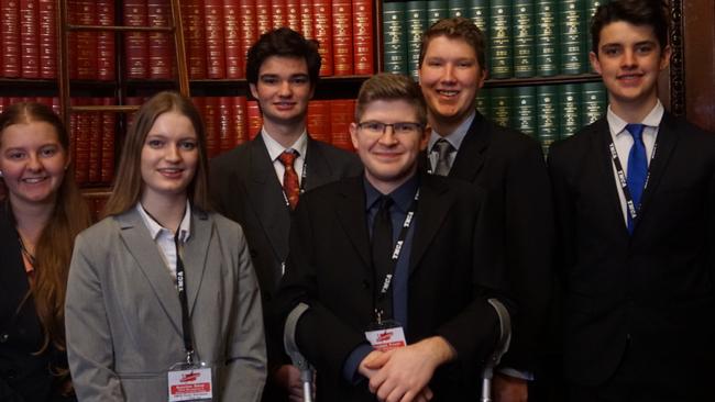 Donvale Christian College students at last year’s youth parliament. Picture: Supplied.