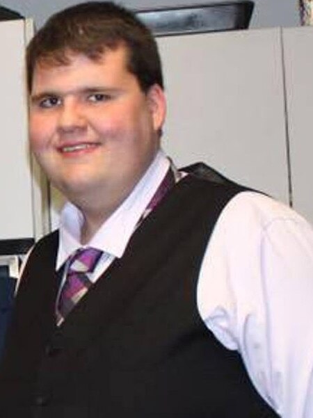 Mitchell Landry said he was bullied for being fat in school. Picture: Supplied