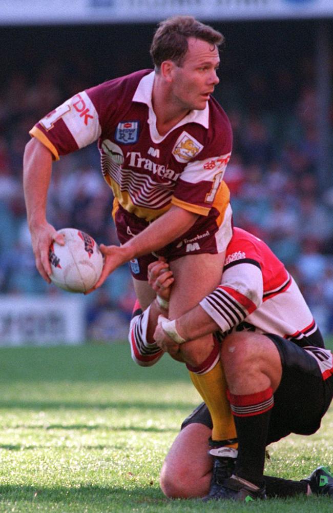 Julian O’Neill looks to offload the ball.