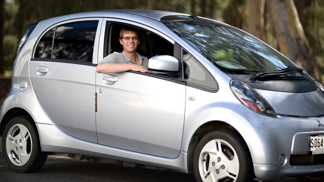 The Mitsubishi iMiev was one of the first electric cars available in Australia. Picture: Naomi Jellicoe