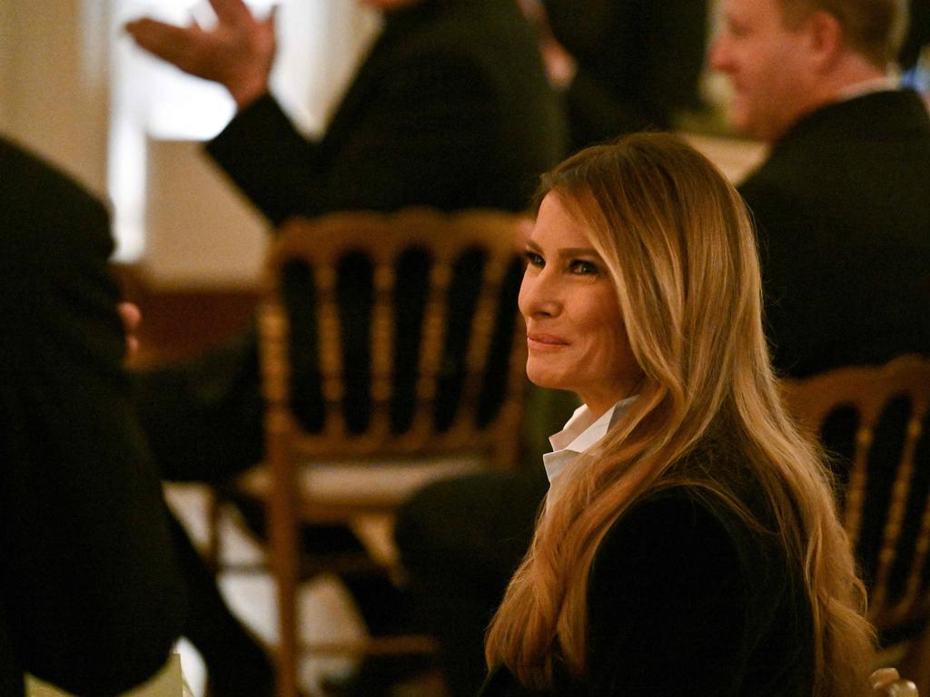US First Lady Melania Trump attends the National Governors Association Evening Dinner and Reception. Picture: AFP