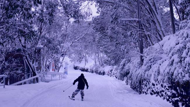 Ice, ice baby: The big freeze continues to bite on the East Coast, but skiers at Australia’s alpine resorts are lapping it up.<i> Picture: Supplied</i>