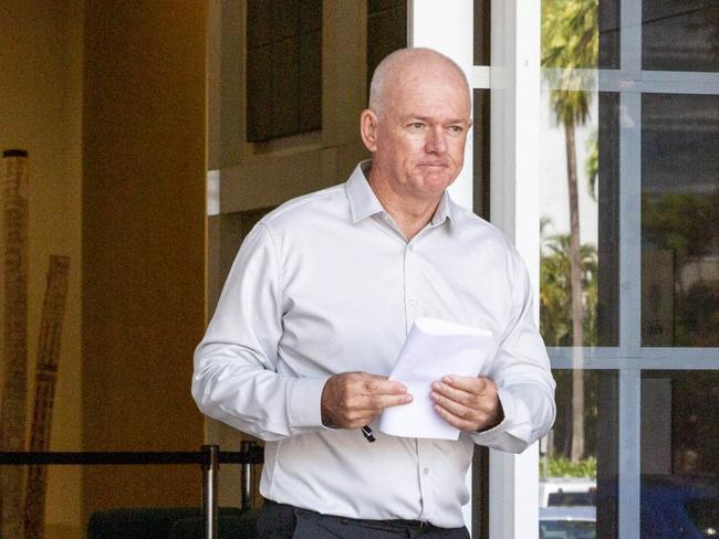 Ian Hennessy leaves the Supreme Court of the Northern Territory on Thursday morning. Picture: Floss Adams.
