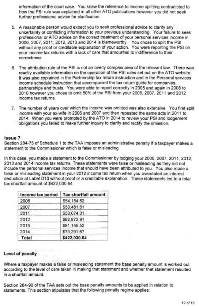 Perth IT contractor Rod Douglass received a $440,000 ATO bill.