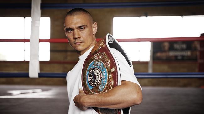 WEEKEND TELEGRAPH - 6.10.23 MUST NOT PUBLISH BEFORE CLEARING WITH WEEKEND PIC EDITOR - Aussie boxer Tim Tszyu at Rockdale today. Tim boxes next weekend for the world title. Picture: Sam Ruttyn