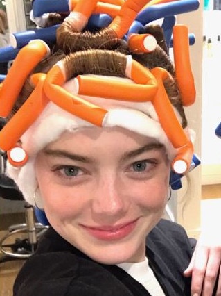 Actor Emma Stone shared her perm journey. Picture: Instagram