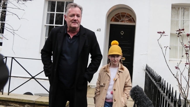 Piers Morgan and his daughter Elise. Picture: Getty Images