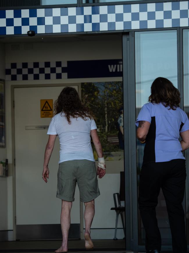 Robyn Coble in the white T shirt. Picture: Monique Harmer.