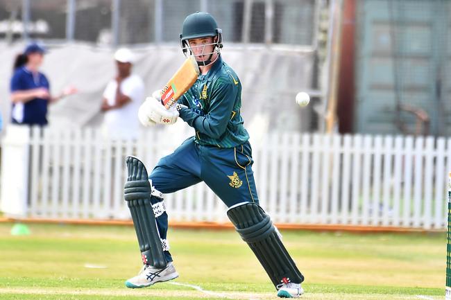 Wynnum batsman Reuben Burger. Picture, John Gass