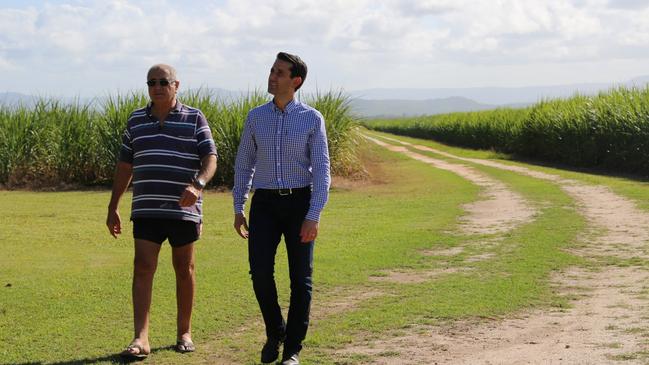 Crisafulli with his father, Tony.