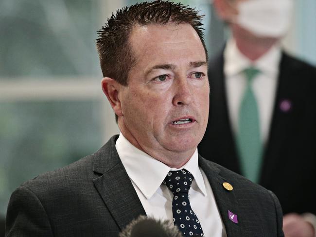 NSW deputy Premier Paul Toole said he didn't believe there was health advice that supported the mask mandate for children. Picture: NCA NewsWire / Adam Yip