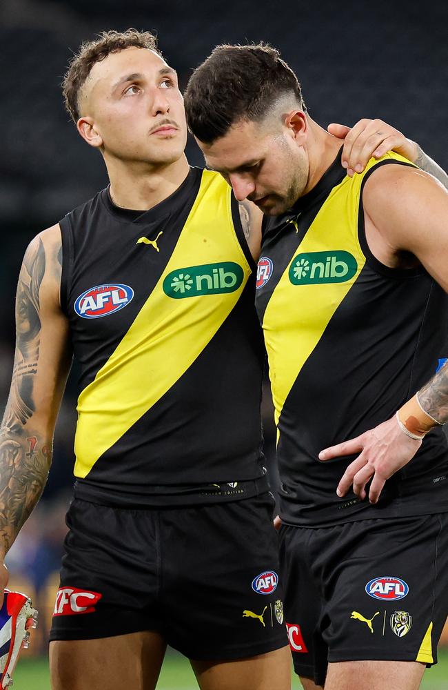 Shai Bolton and Jack Graham are both expected to head west. Picture: Dylan Burns/AFL Photos via Getty Images