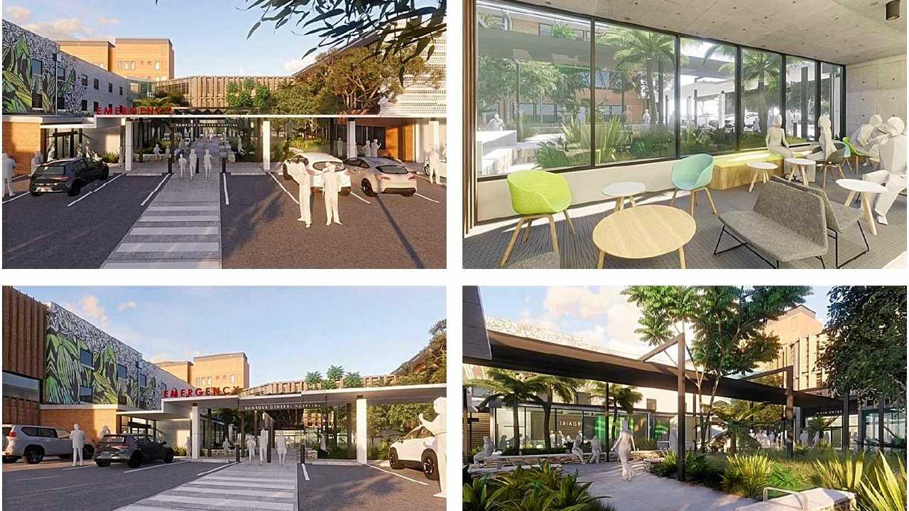 Artist's renders of a redeveloped Nambour Hospital. Picture: Amber Hooker
