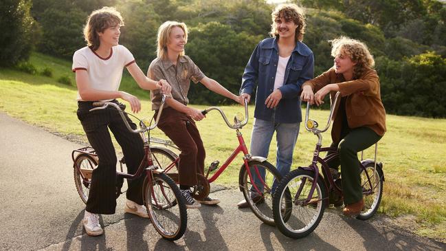 The Rions are inspired by a mix of bands including Arctic Monkeys Spacey Jane & Dayglow and Lime Cordiale. Credit: Unified Music Group