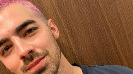 Joe Jonas debuted a dyed pink buzzcut in 2020. Picture: Instagram