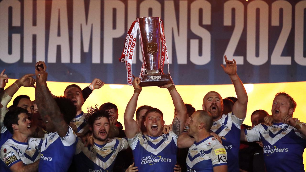 St Helens win the 2020 Super League grand final. (Photo by George Wood/Getty Images)