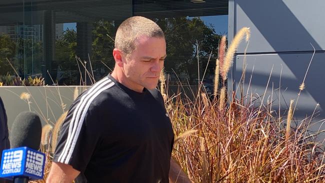 Scott Jason Burgess grabbed the woman’s phone and threatened to punch her in the head. Picture: Lea Emery.