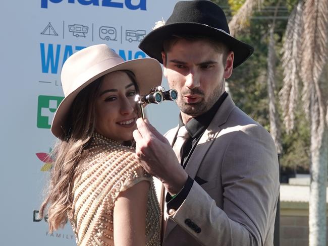 There was a keenly contested couples category in the Fashions on the Field at the 2023 Coffs Harbour Cup. Picture: Chris Knight