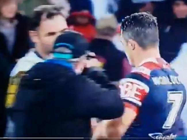 Cooper Cronk snubbed Cameron Smith after the Storm-Roosters match.