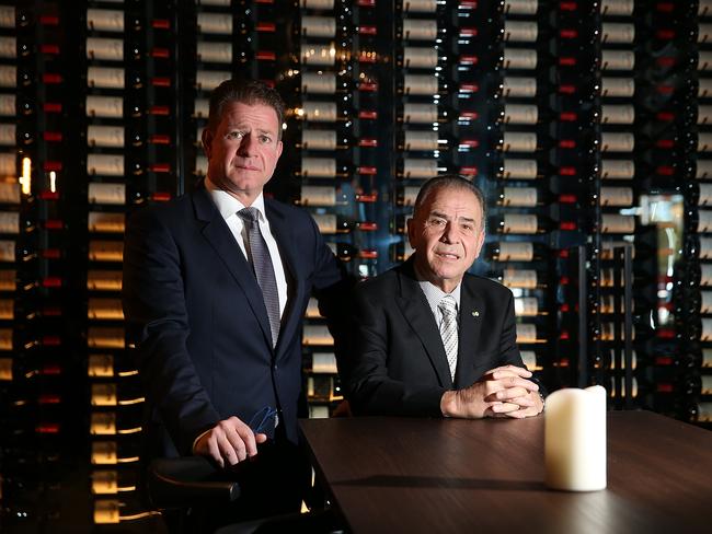 Sal Navarra and his father Filippo at La Montage in Lilyfield.