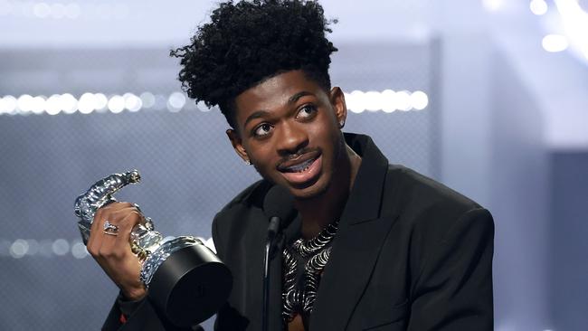 Lil Nas X, pictured, and Jack Harlow won VMAs for Best Art Direction, Best Visual Effects and Best Choreography for their hit Industry Baby. Picture: Getty Images