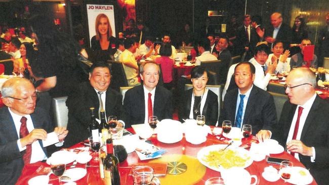 Bill Shorten and former Labor leader Luke Foley at the 2015 fundraiser.