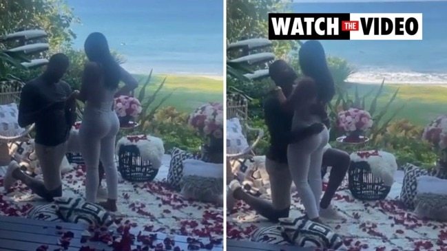 NBA star Paul George's beach front engagement