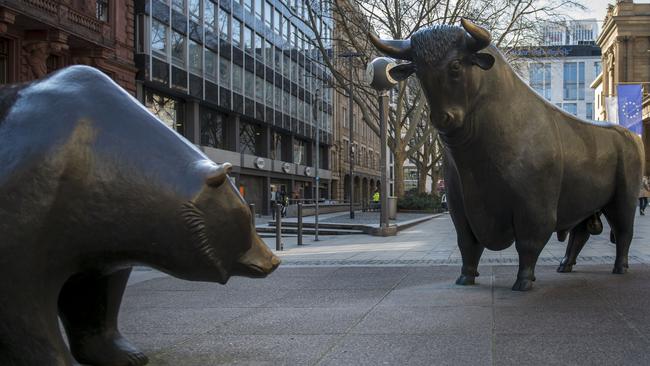 The switches between bull and bear markets have been rapid as the coronavirus crisis hits global stocks. Picture: Getty Images