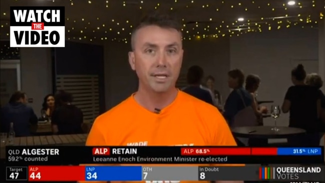 James Ashby unleashes in bizarre election night interview (ABC News)