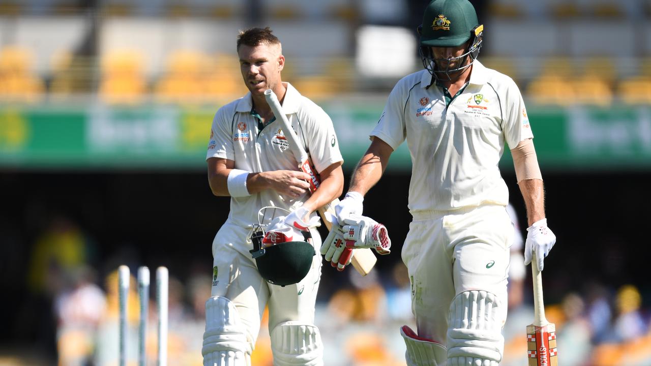 David Warner and Joe Burns put on a partnership of 222 for the opening wicket.