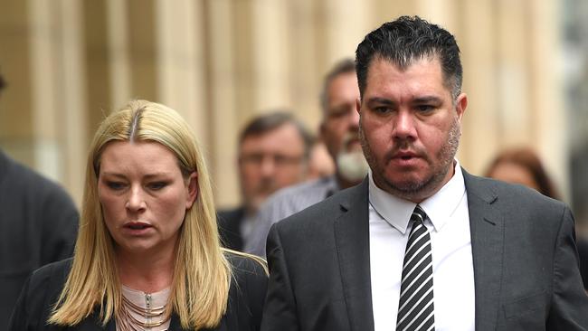 Parents of Jaiden Walker, Heidi and Jon Walker arrive at the Melbourne Supreme Court during an earlier court date. Picture: Nicole Garmston