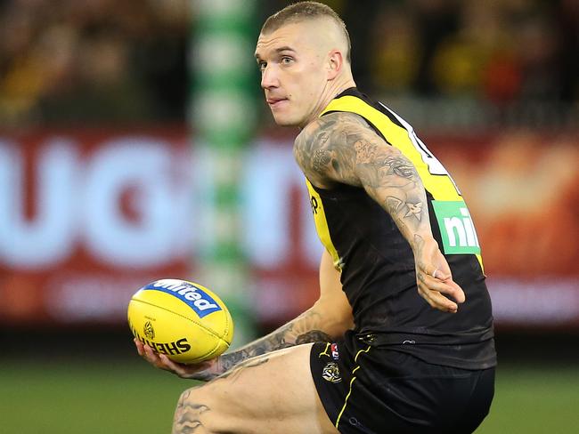 Richmond's Dustin Martin continues to impact on the scoreboard. Picture: Michael Klein