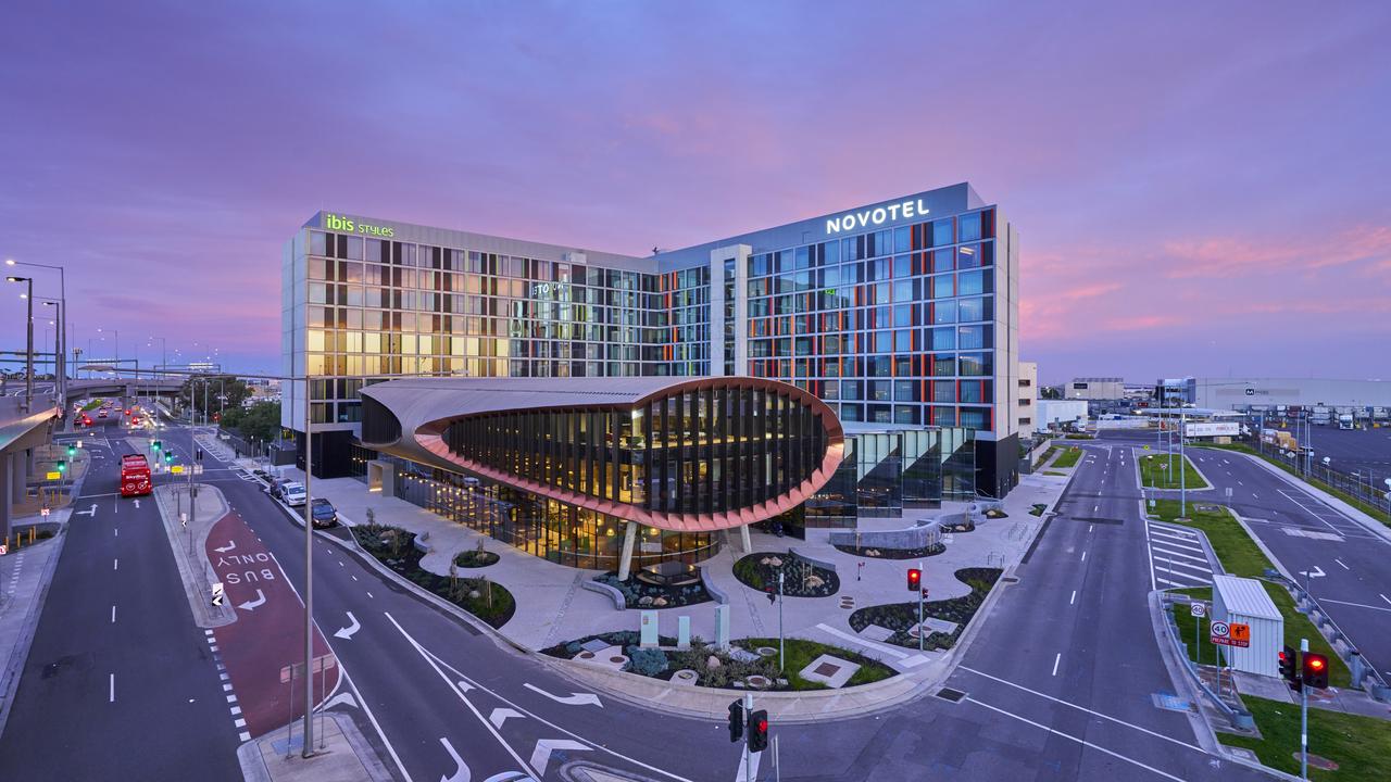 The dual-branded Novotel &amp; ibis Styles hotel at Melbourne Airport. Picture: Supplied