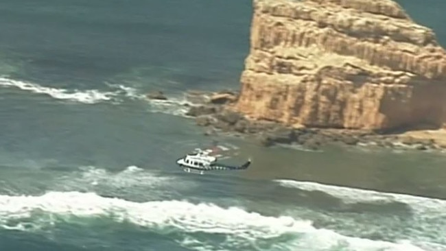 It is understood a smaller search for the 55-year-old’s body will resume on Thursday. Picture: 9 News