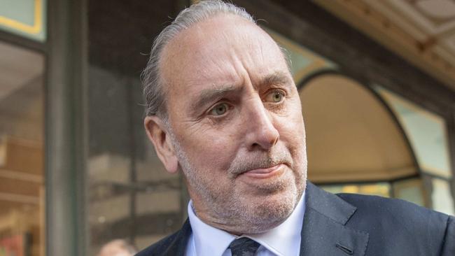 SYDNEY AUSTRALIA - NewsWire Photos, 16 JUNE, 2023: Brian Houston leaves Downing Centre with his wifeBobbie on the final day. The high-profile Hillsong pastor charged with concealing his father's child sexual abuse. Picture: NCA NewsWire / Simon Bullard