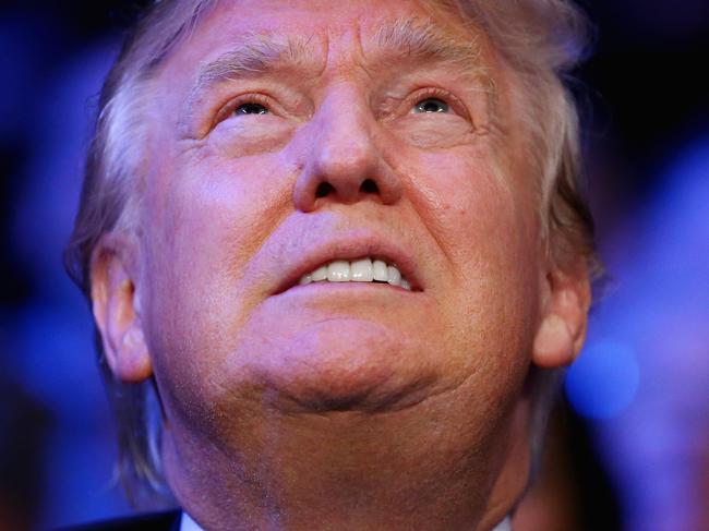 NEW YORK, NY - OCTOBER 17: Presidential candidate Donald Trump attends the fight between Gennady Golovkin against David Lemieux for their WBA/WBC interim/IBF middleweight title unification bout at Madison Square Garden on October 17, 2015 in New York City. (Photo by Al Bello/Getty Images)