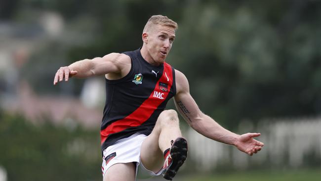 Bradley Cox-Goodyer finished with two last quarter goals in North Launceston’s win over North Hobart. Picture: Zak Simmonds