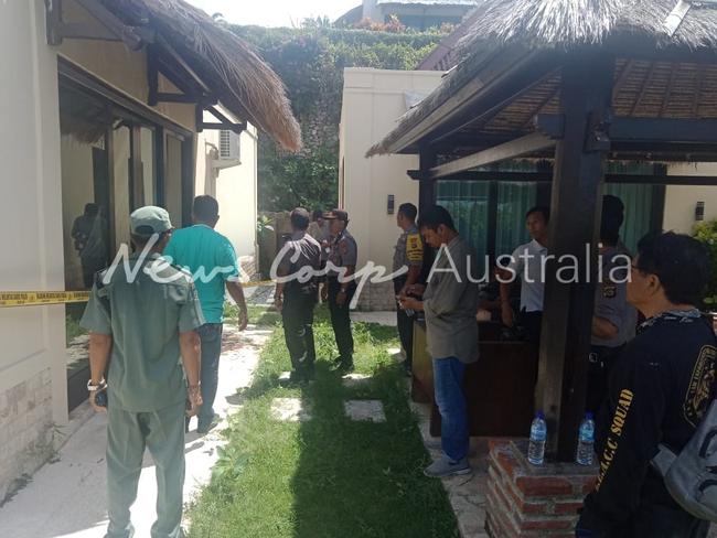 Bali Police say Mr Neat was going to rescue his friend, who had fallen down and fractured her leg, when he crashed through the door. Picture: Supplied