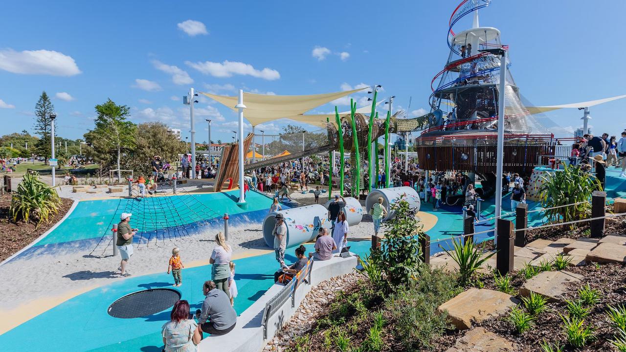 The Southport Broadwater Parklands Play Attraction is on Marine Parade in Southport on the Gold Coast. Picture: Anna Morrisey