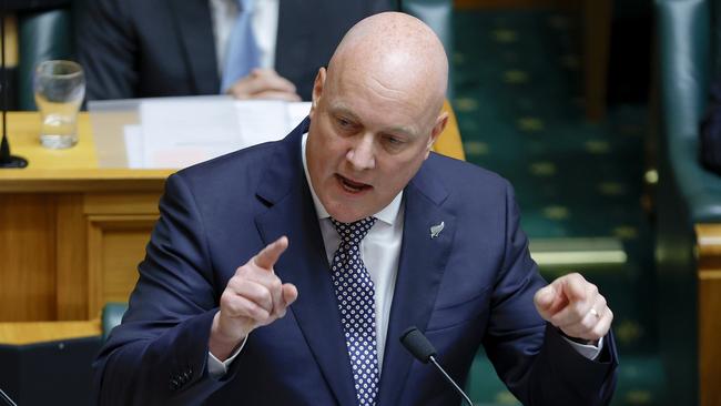 Under National Party leader Christopher Luxon, the party’s leads on law and order, inflation and the economy have halved. Picture: Getty Images.