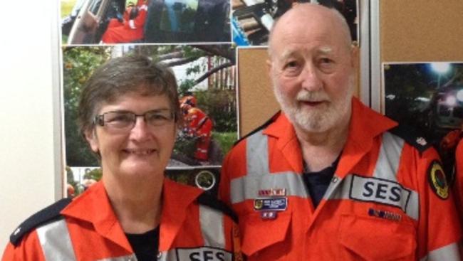 Robert and Anne Corbertt with their son Edi Corbett are all volunteers for Hornsby SES