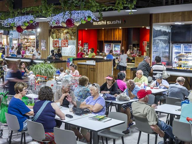 Inside the food court of Chirnside Park Shopping Centre. Chirnside Park, Melbourne. Wednesday November 29th 2017. Photo: Daniel Pockett