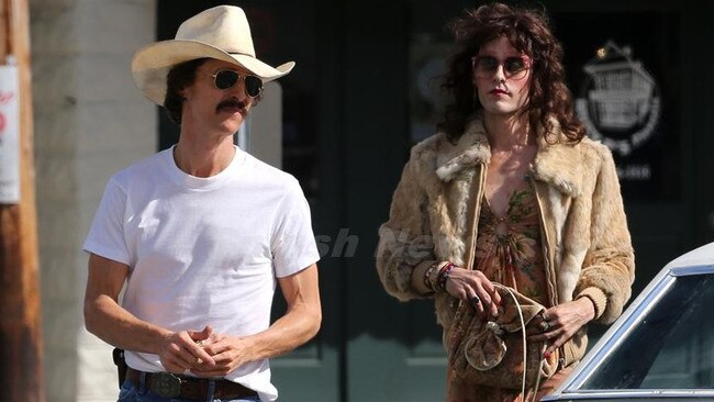 Matthew McConaughey and Jared Leto in a scene from The Dallas Buyers Club. Picture: Splash News