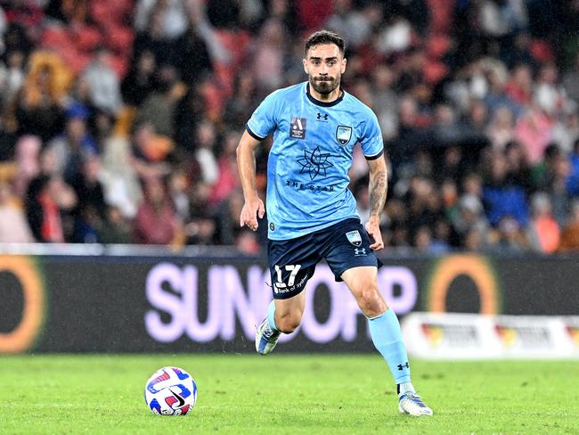 Anthony Caceres and his Sydney FC teammates are “enthusiastic” about the Australia Cup final. Picture: Bradley Kanaris/Getty Images