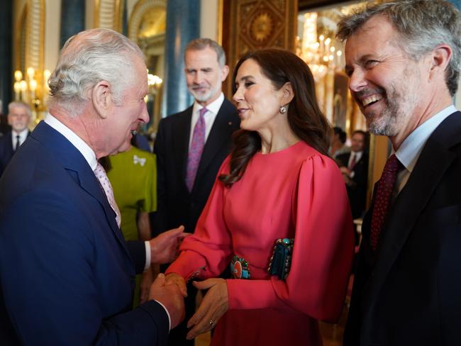 King Charles III led tributes to Queen Mary and King Frederik. Picture: Getty Images