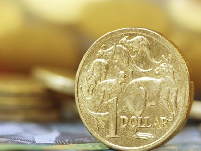 Australian money background. Soft focus, shallow DOF, with lots of copy space.