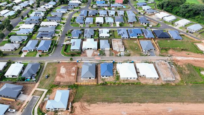 New homes and house lots under construction at Sugarworld Estate at Edmonton, south of Cairns. Picture: Brendan Radke