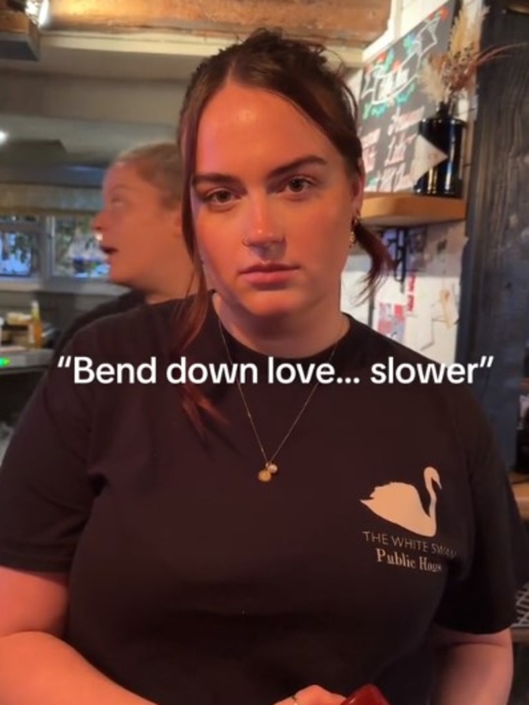 The comments were often sexualised. Picture: TikTok/@thewhiteswan.hoddesdon