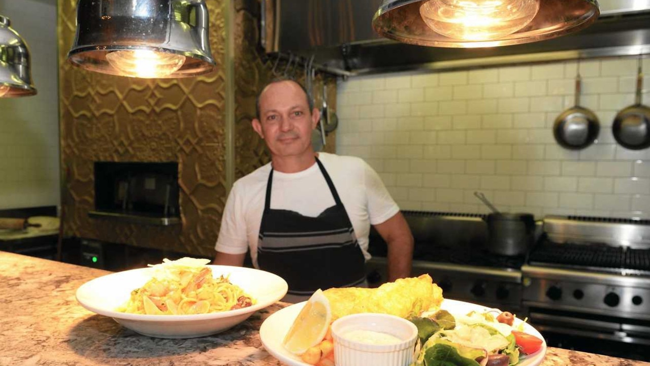 Guy Pilcher in the kitchen at Rockhampton iconic Italian restaurant Pacinos.