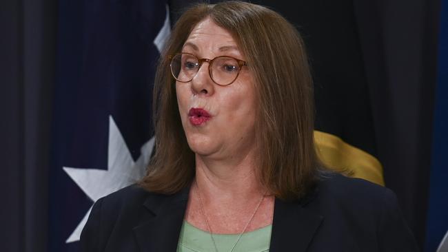 Infrastructure and Transport Minister Catherine King came under fire for blocking a Qatar Airways request for more flights into Melbourne, Sydney, Brisbane and Perth. Picture: Martin Ollman